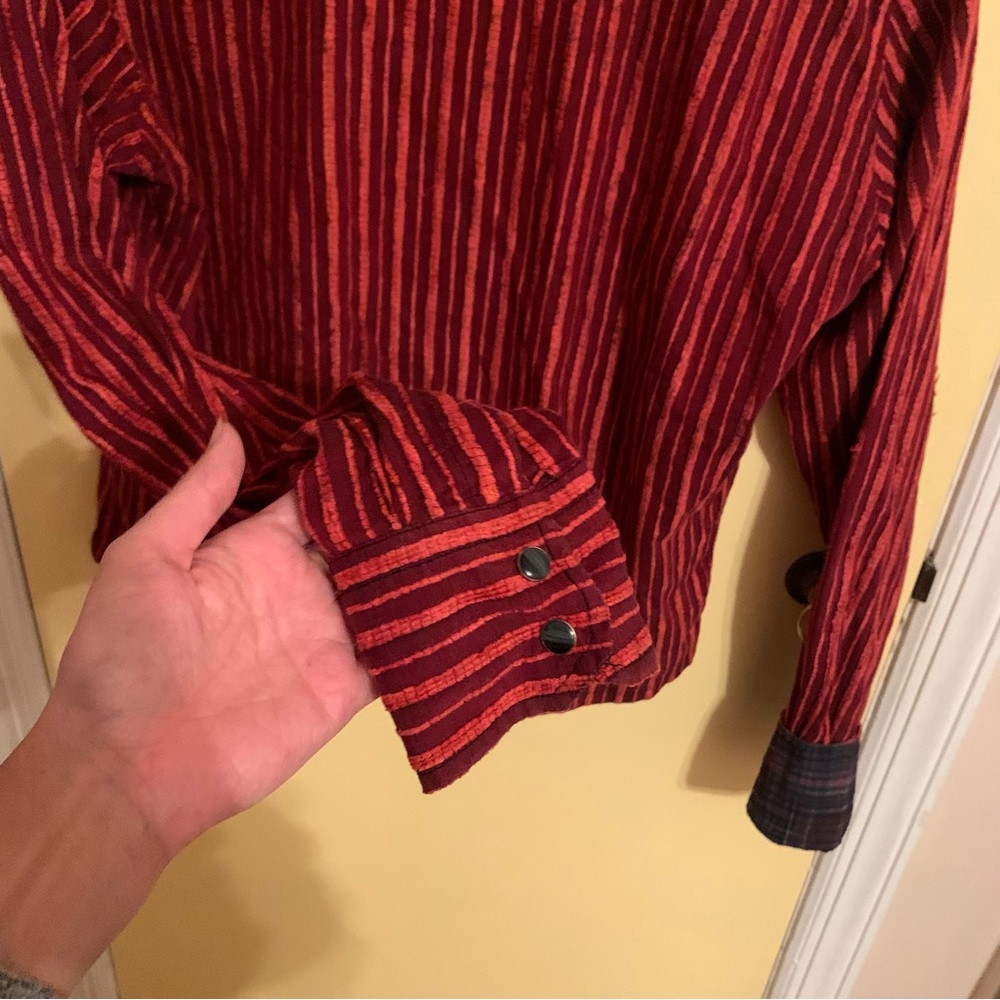 Georg Roth Red Button Down Shirt - Picture 5 of 6